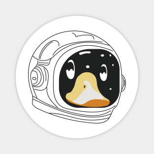 duck astronaut Magnet